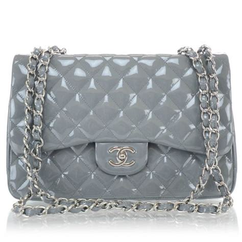 chanel single flap grey jumbo|Chanel jumbo flap price.